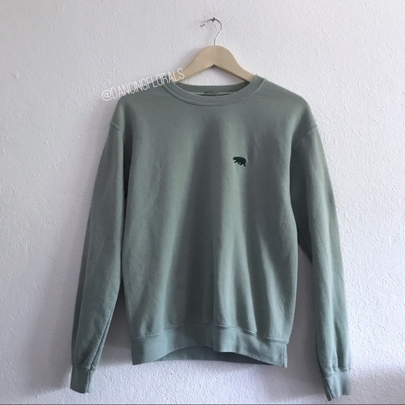Brandy Melville Sweaters - Brandy Melville Erica green bear sweater